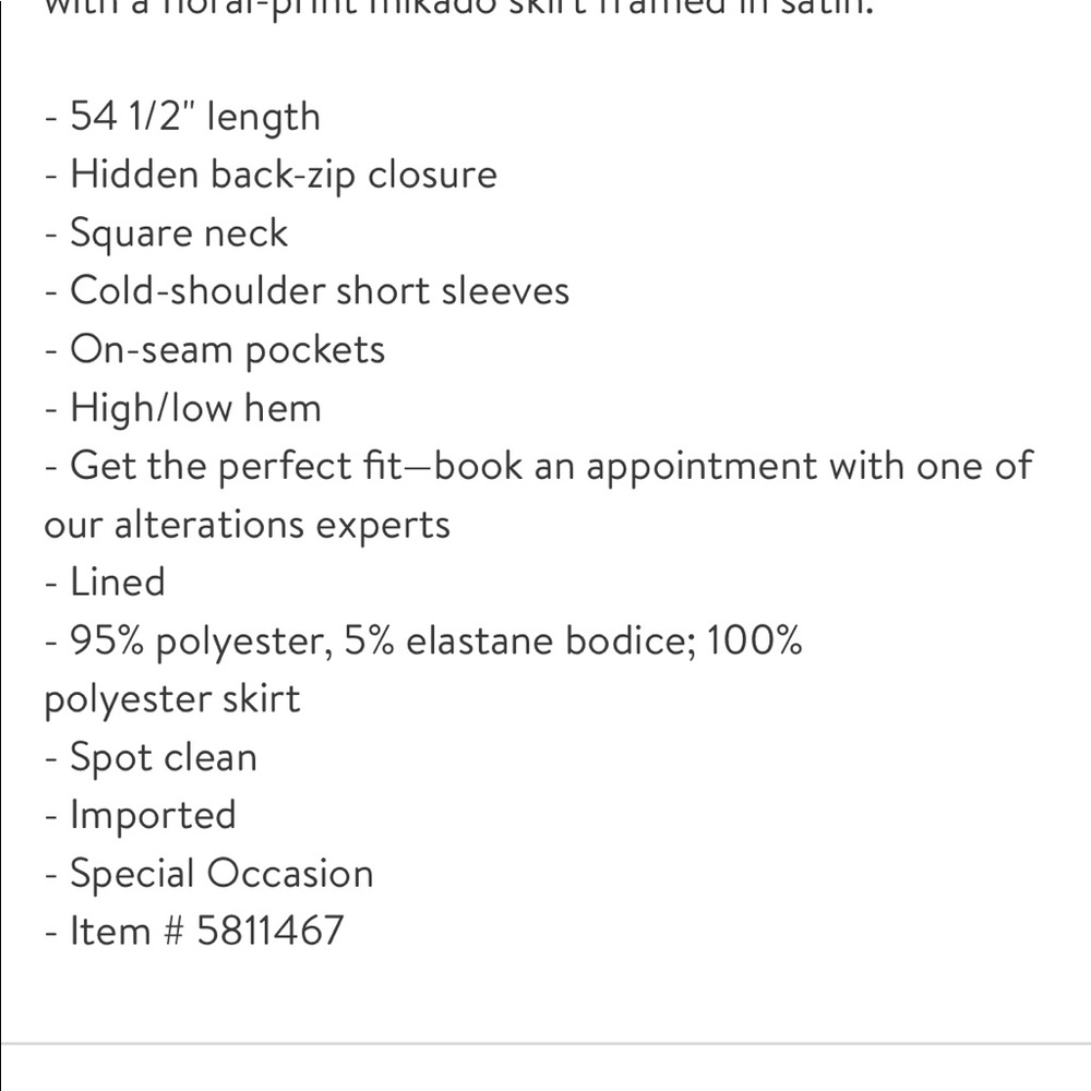 Cold Shoulder Mikado High/Low Hem Gown - Picture 4 of 6